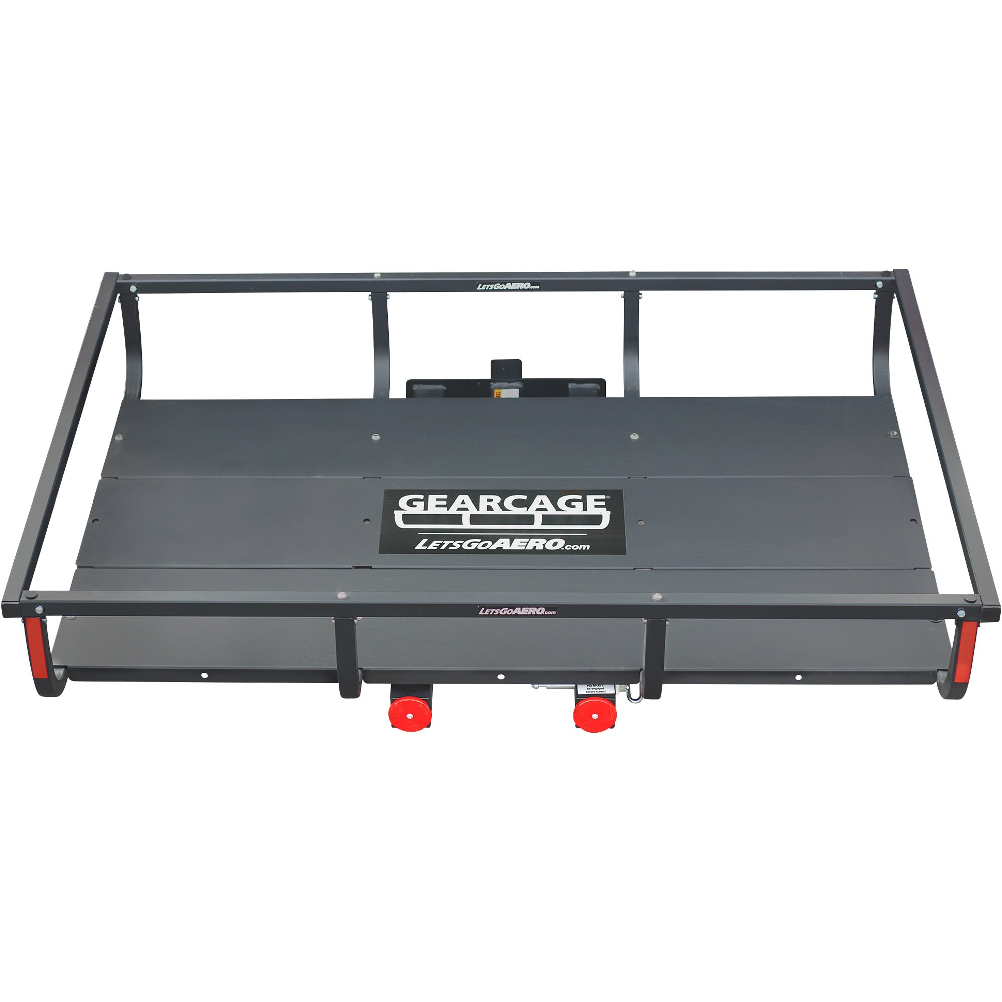 Let's Go Aero GearCage FP-4 Slide-Out Steel Hitch Cargo Carrier — 300-Lb. Capacity, Black, 50in. x 34in. x 7in., Model# H01380